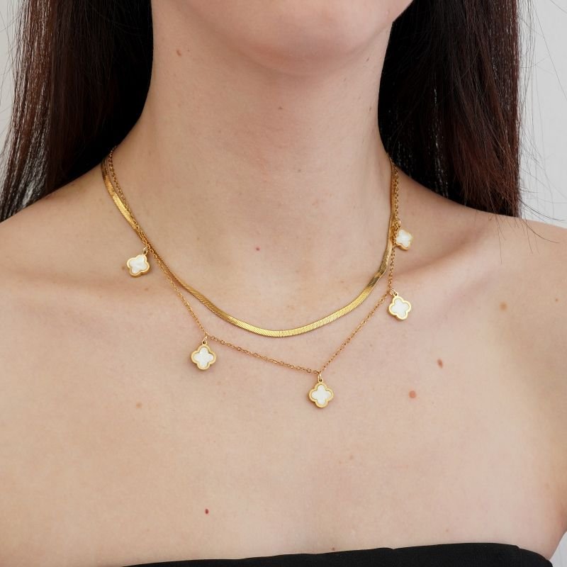 Colar Duplo Inspiração Van Cleef (Linha Premium)