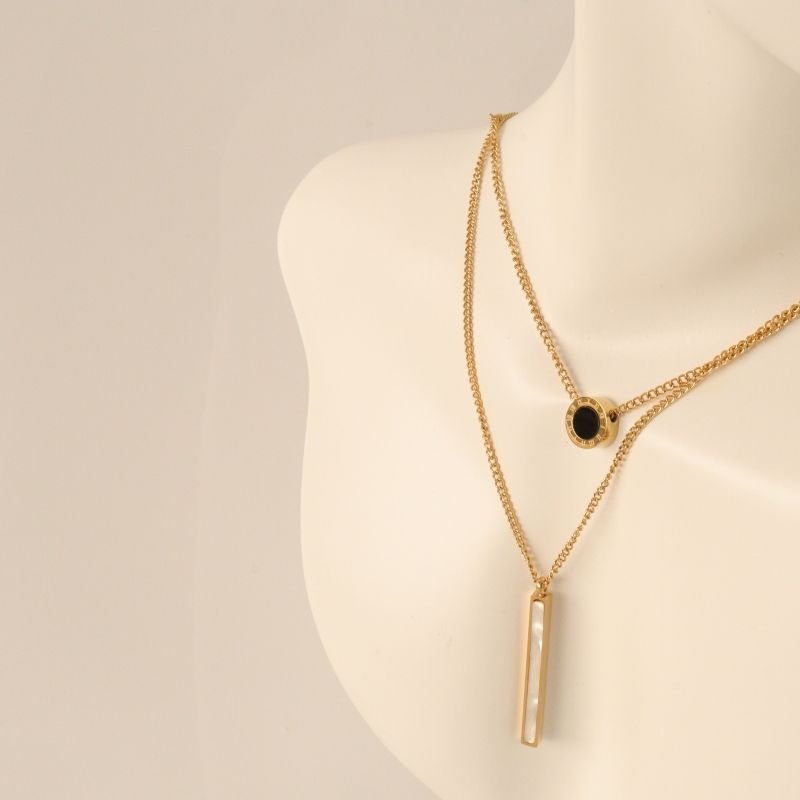 Colar Duplo Urban Chic em Aço Inox (Linha Premium)