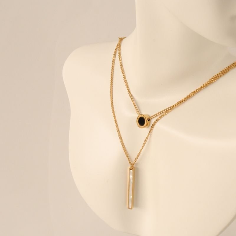 Colar Duplo Urban Chic em Aço Inox (Linha Premium)