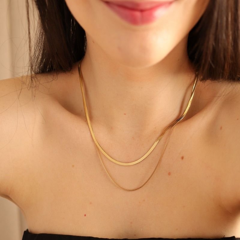 Colar Duo Harmonia em Aço Inox (Linha Premium)