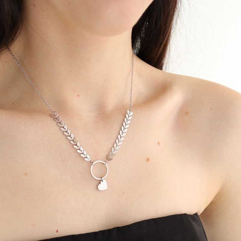 Colar Escamas Delicado em Aço Inox