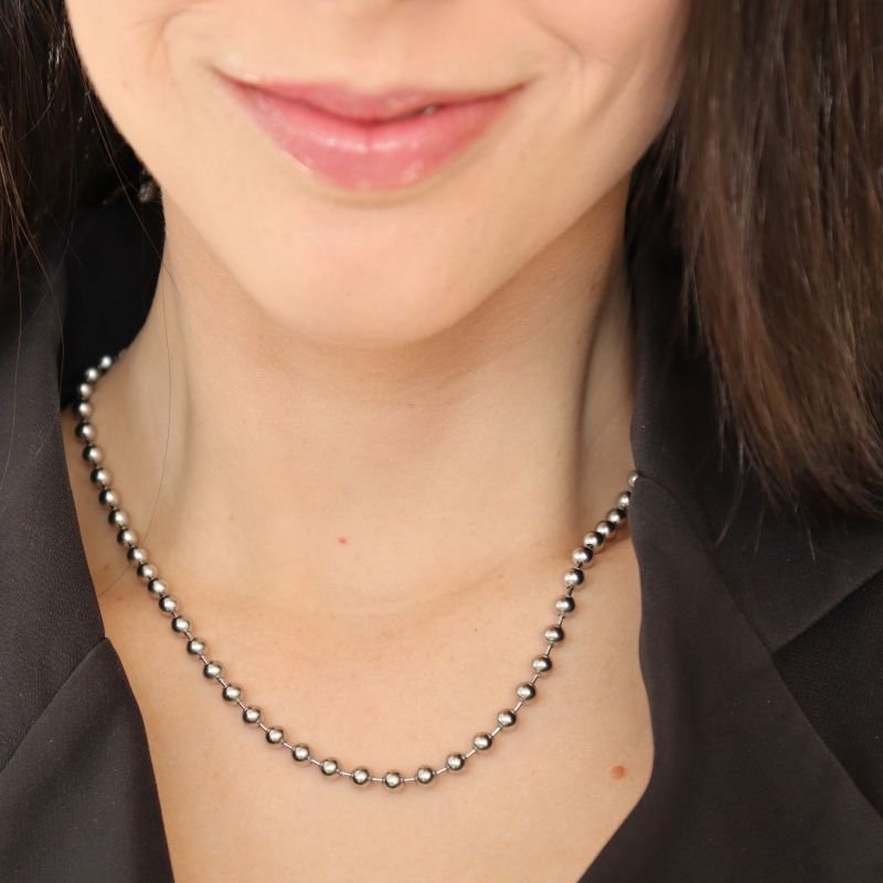 Colar Esferas em Aço Inox (Linha Premium)