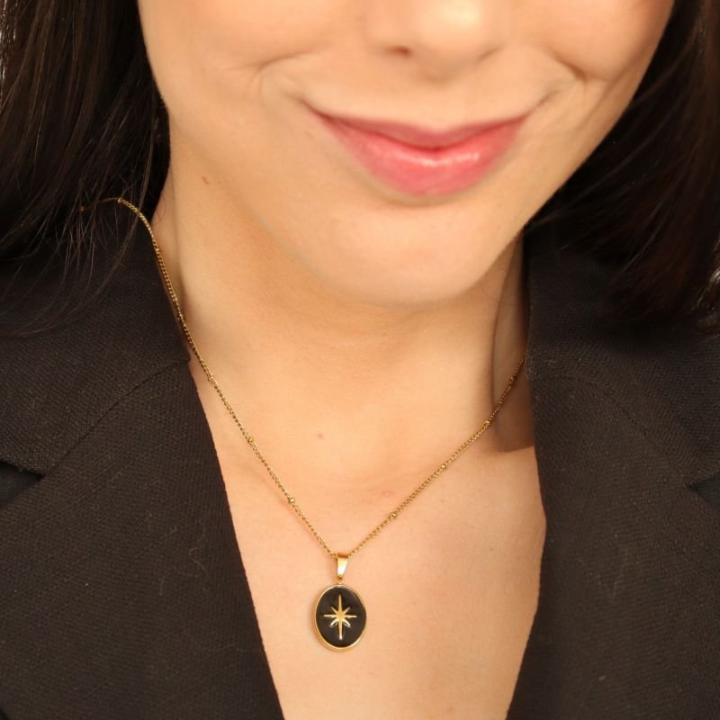 Colar Estrela em Aço Inox (Linha Premium)