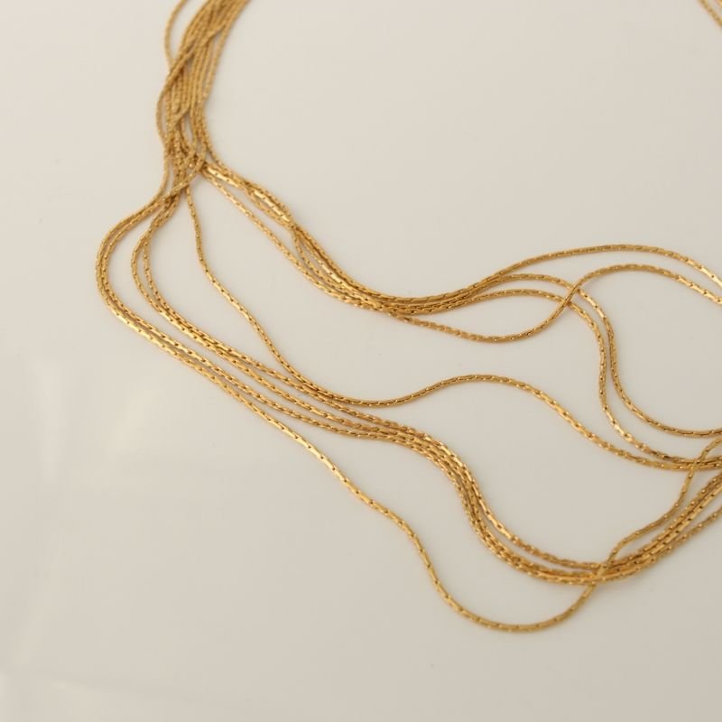 Colar Fios Glam em Aço Inox (Linha Premium)