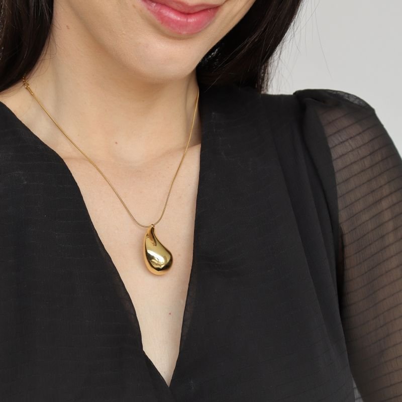 Colar Gota em Aço Inox (Linha Premium)