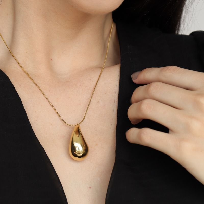 Colar Gota em Aço Inox (Linha Premium)