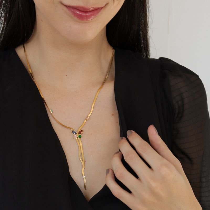 Colar Gravatinha Borboleta em Aço Inox (Linha Premium)