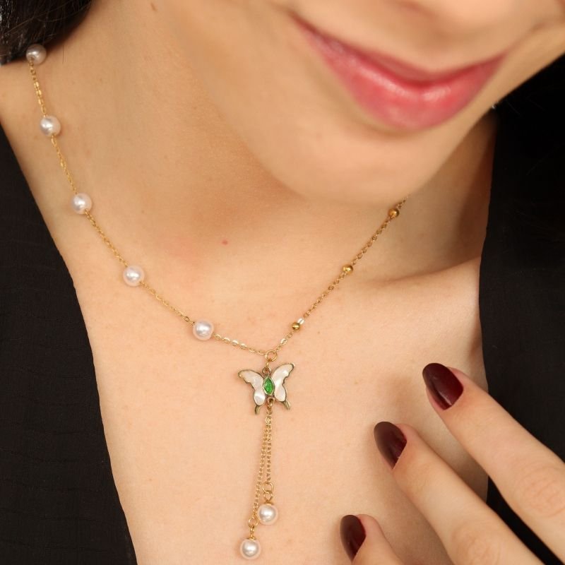 Colar Gravatinha Borboleta em Aço Inox (Linha Premium)