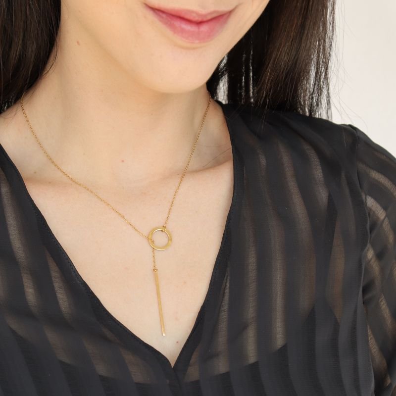 Colar Gravatinha em Aço Inox