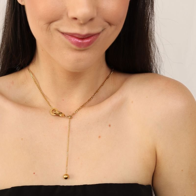 Colar Gravatinha Moderno em Aço Inox (Linha Premium)