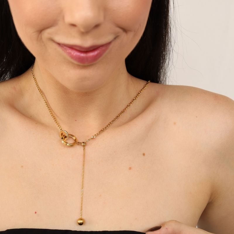 Colar Gravatinha Moderno em Aço Inox (Linha Premium)