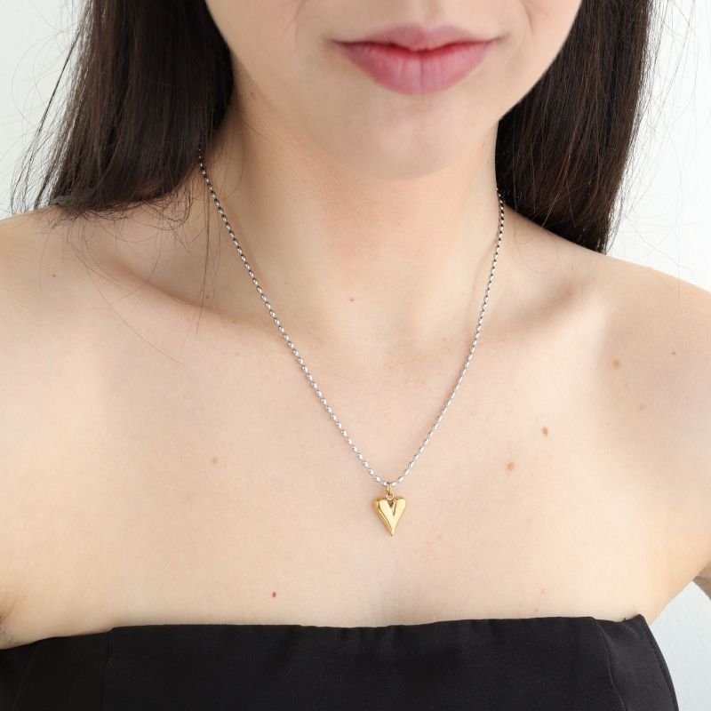 Colar Minimalista Coração em Aço Inox (Linha Premium)