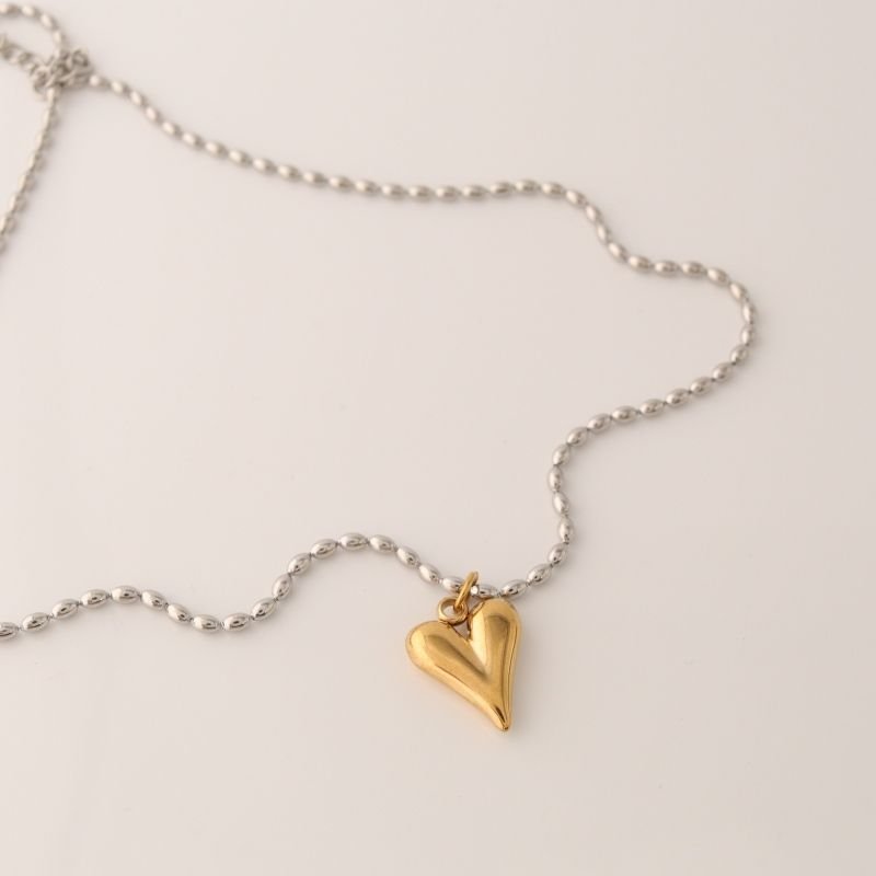 Colar Minimalista Coração em Aço Inox (Linha Premium)