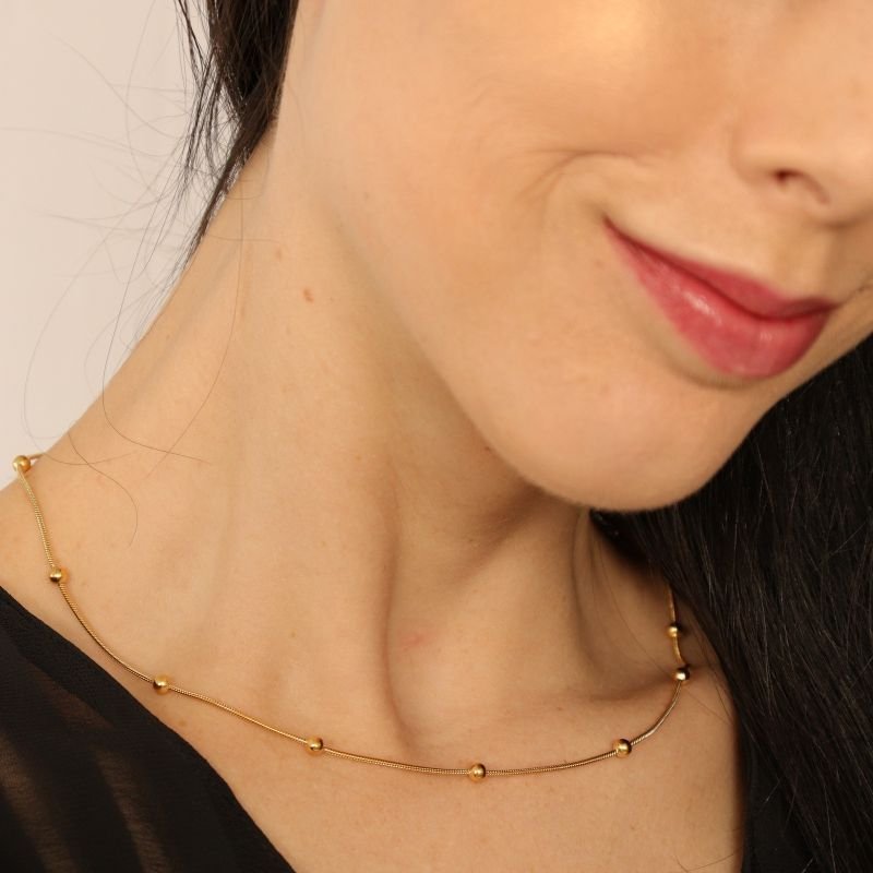 Colar Minimalista Delicado em Aço Inox