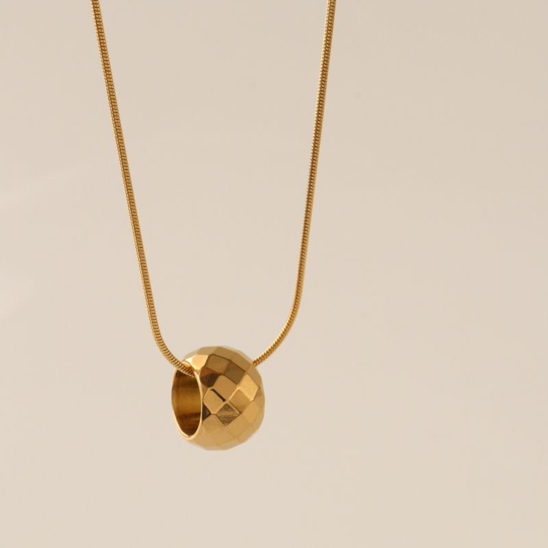 Colar Minimalista Esfera em Aço Inox