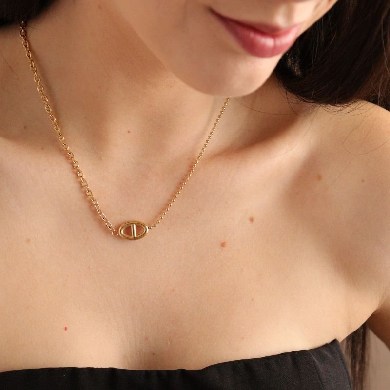 Colar Moderno Corrente Fina em Aço Inox (Linha Premium)