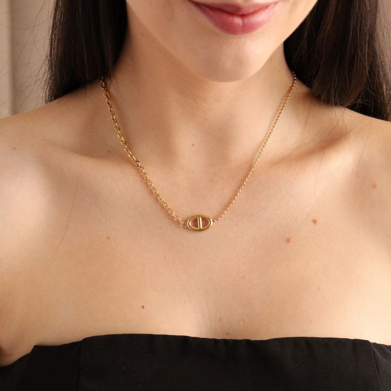 Colar Moderno Corrente Fina em Aço Inox (Linha Premium)