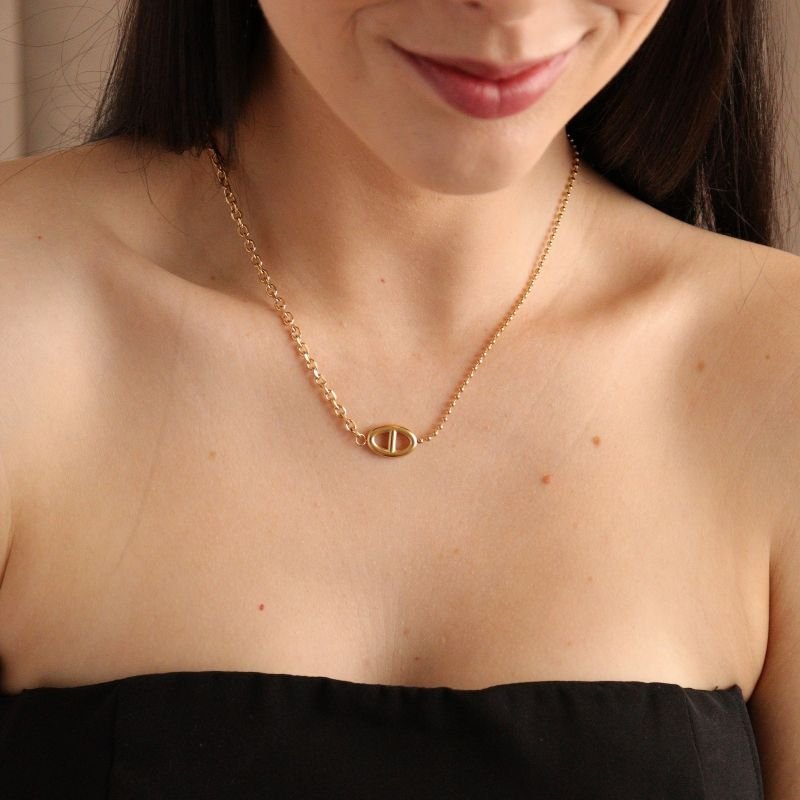 Colar Moderno Corrente Fina em Aço Inox (Linha Premium)