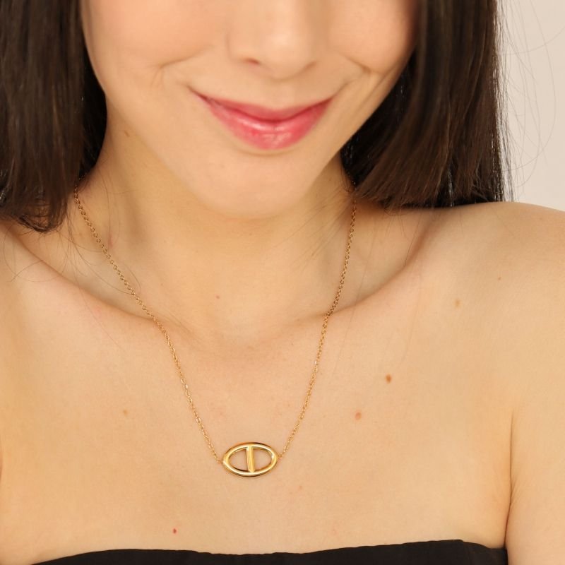 Colar Moderno em Aço Inox