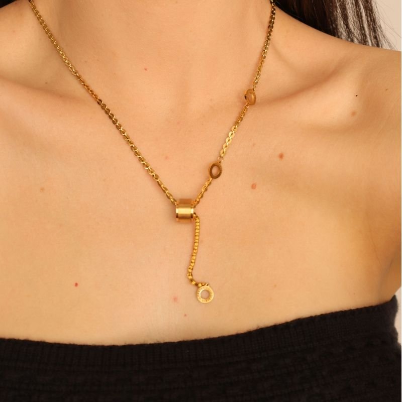 Colar Moderno Corrente em Aço Inox