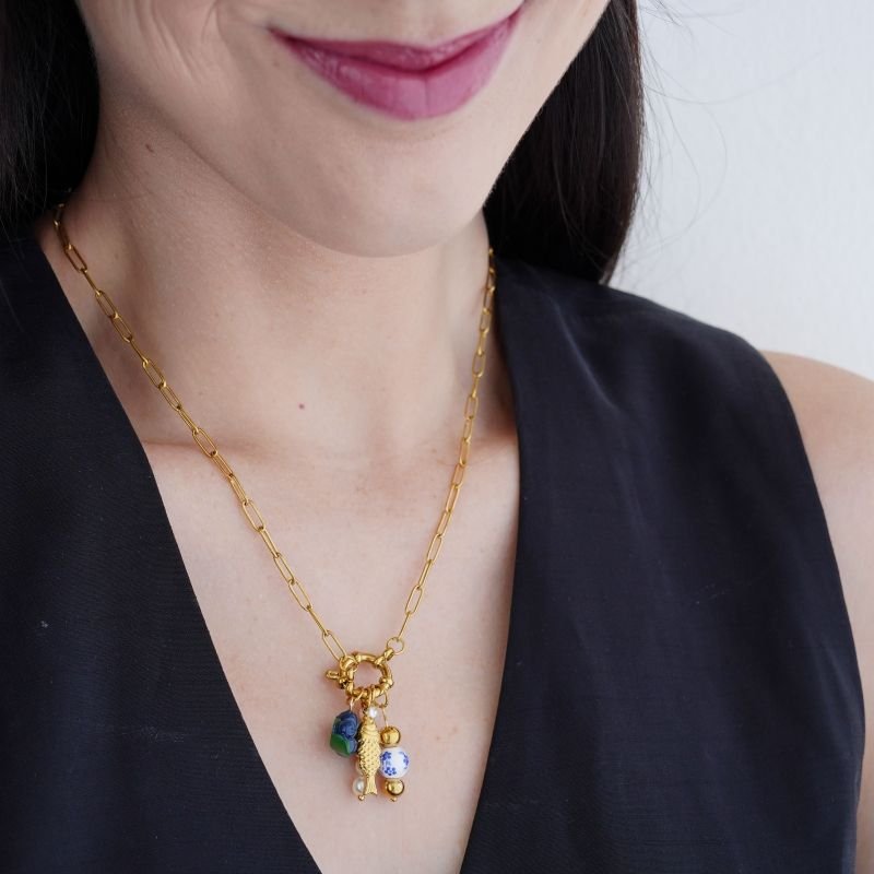 Colar Mystic Luck Luxo em Aço Inox(Linha Premium)