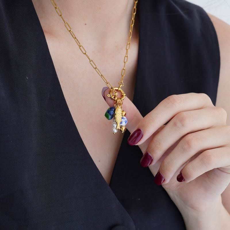 Colar Mystic Luck Luxo em Aço Inox(Linha Premium)