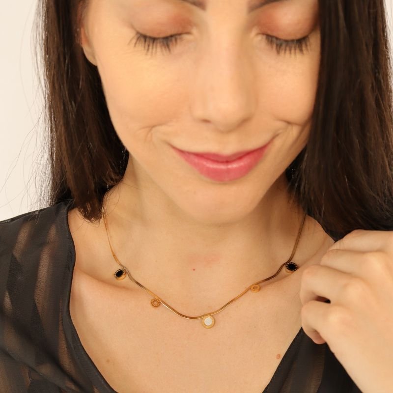 Colar Números Romanos em Aço Inox (Linha Premium)