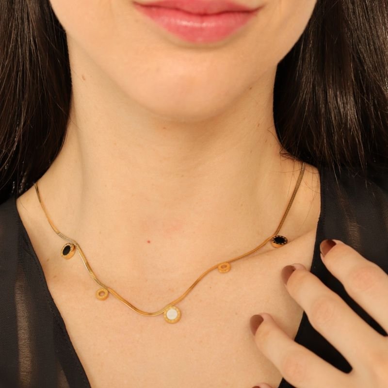 Colar Números Romanos em Aço Inox (Linha Premium)