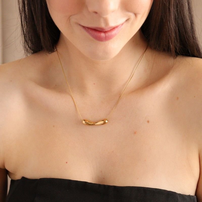 Colar Orgânico em Aço Inox (Linha Premium)