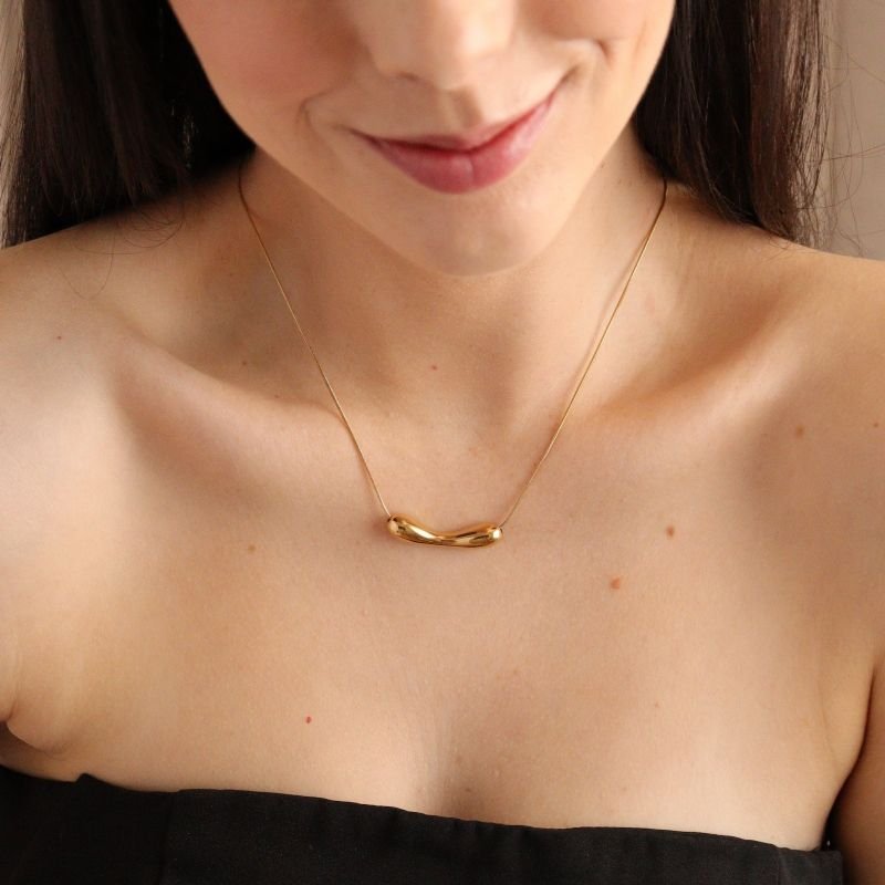 Colar Orgânico em Aço Inox (Linha Premium)