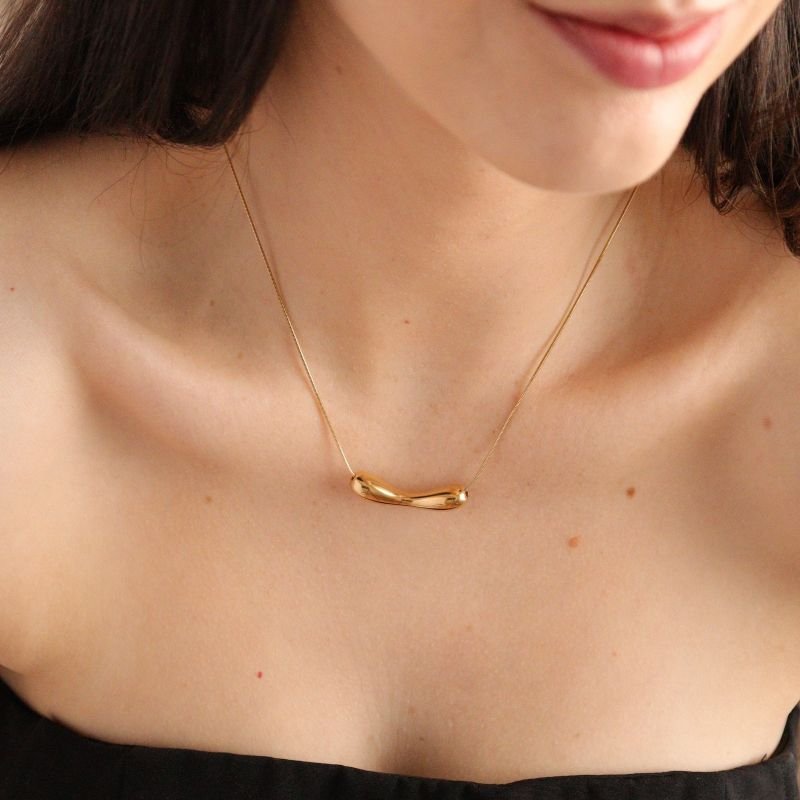 Colar Orgânico em Aço Inox (Linha Premium)