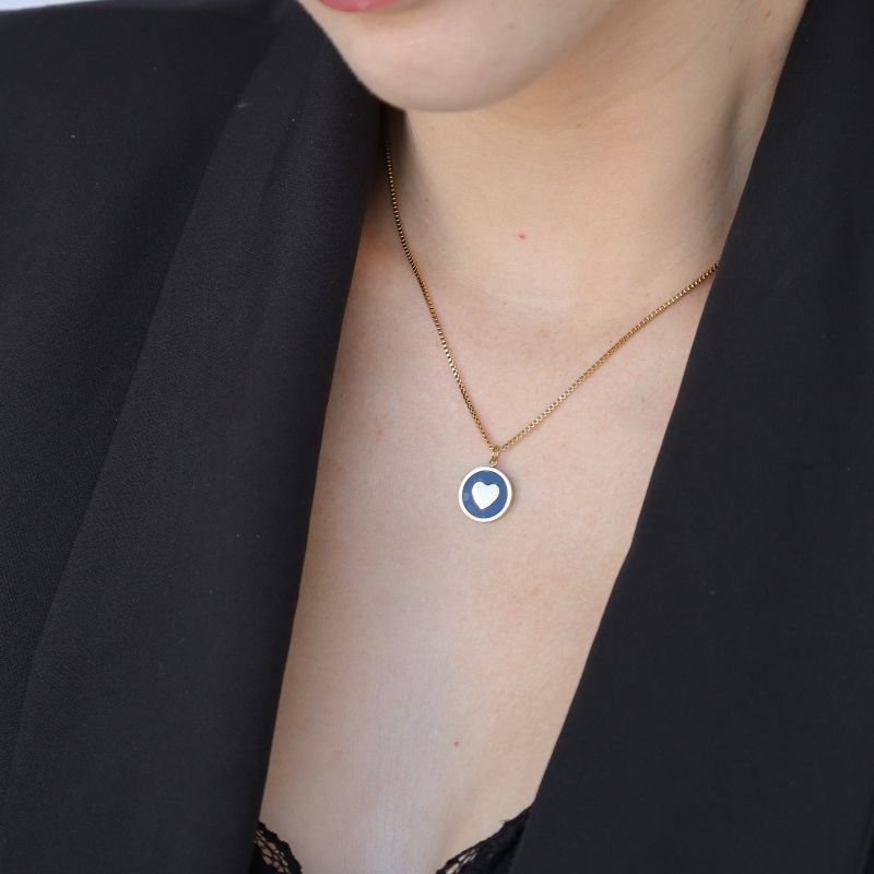 Colar Pingente Coração em Aço Inox (Linha Premium)