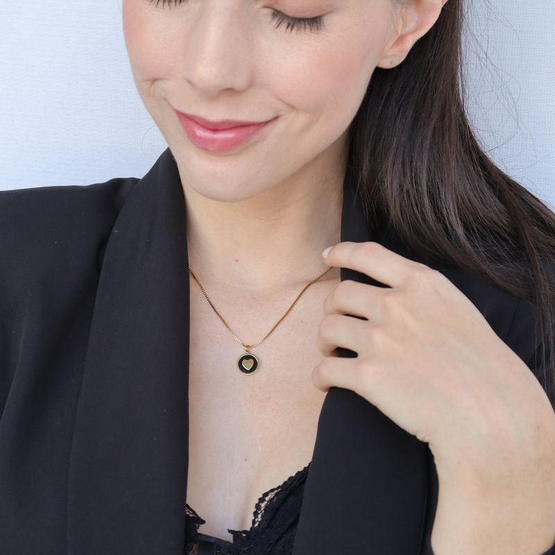 Colar Pingente Coração em Aço Inox (Linha Premium)