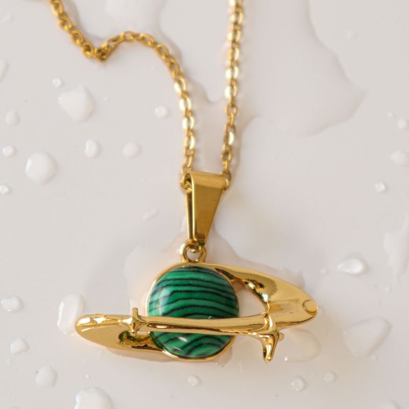 Colar Planeta em Aço Inox (Linha Premium)