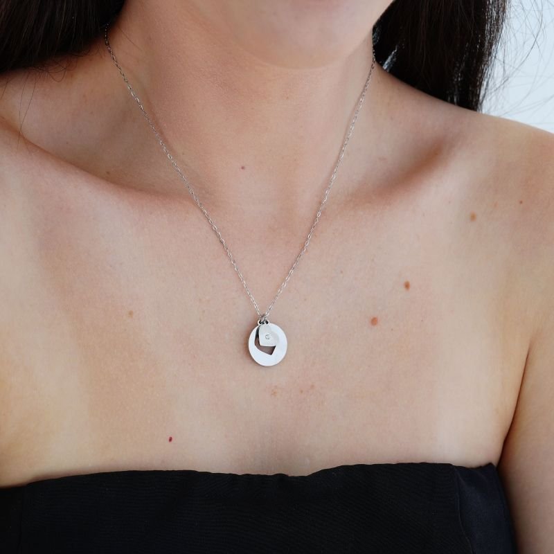 Colar Pure Heart em Aço Inox