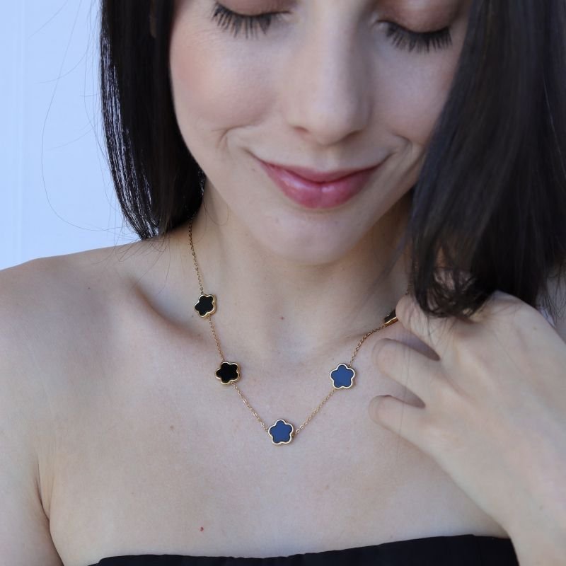 Colar Trevo em Aço Inox (Linha Premium)