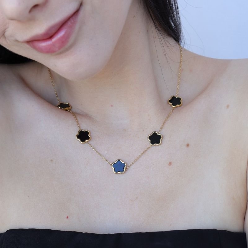 Colar Trevo em Aço Inox (Linha Premium)