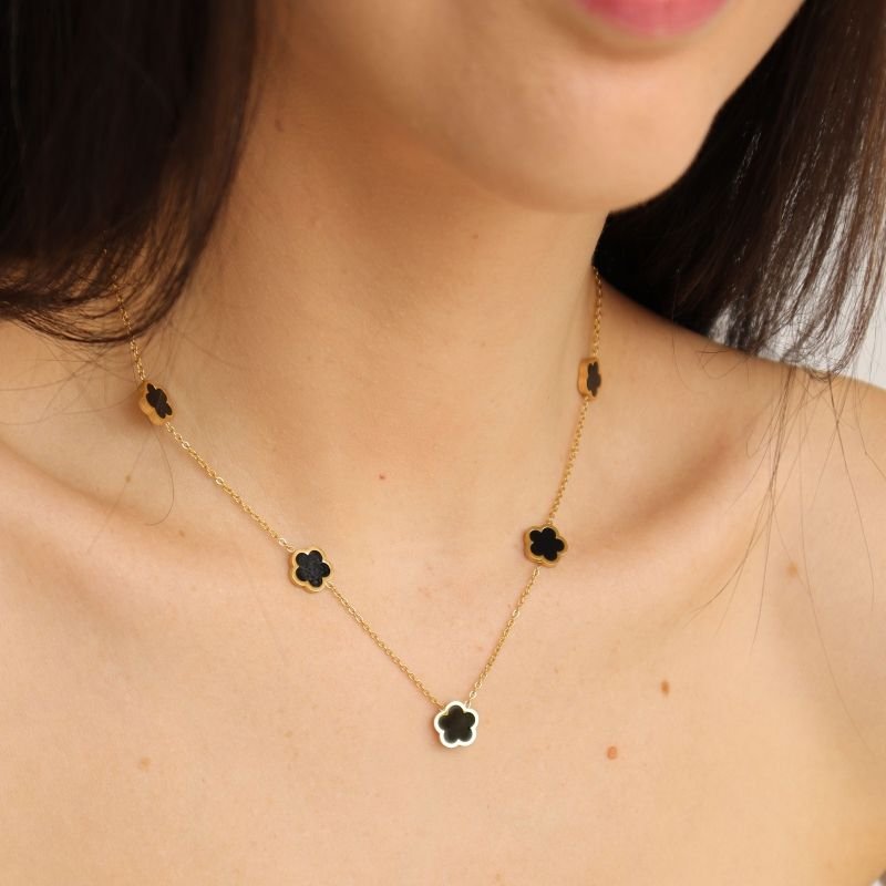 Colar Trevo em Aço Inox (Linha Premium)