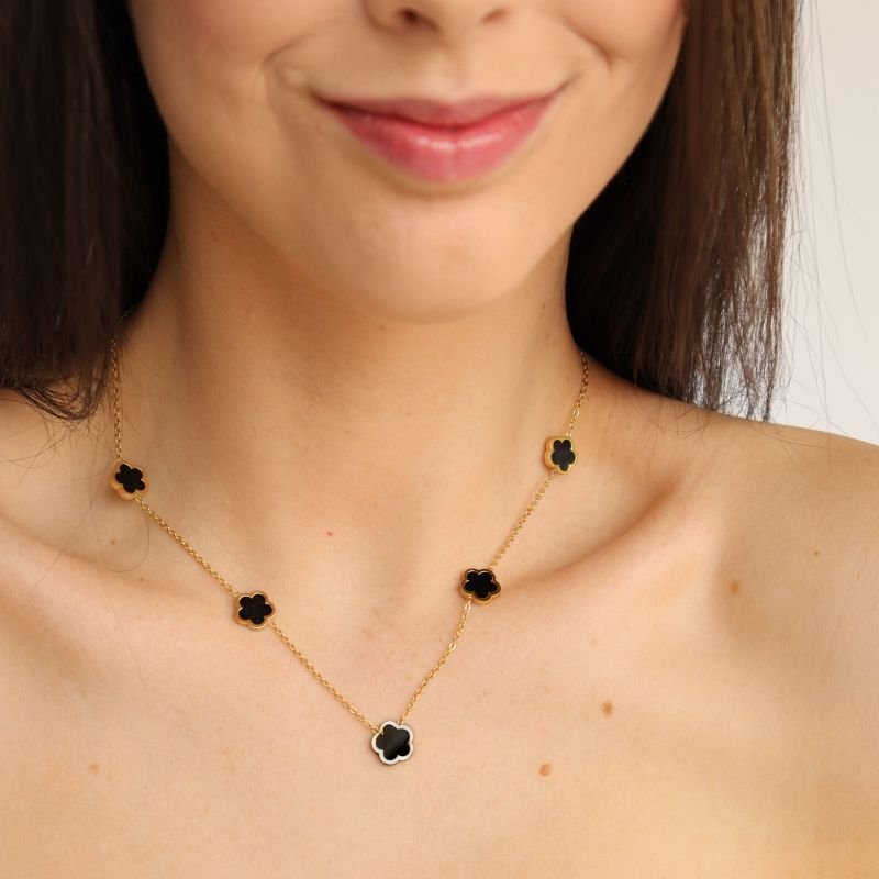 Colar Trevo em Aço Inox (Linha Premium)