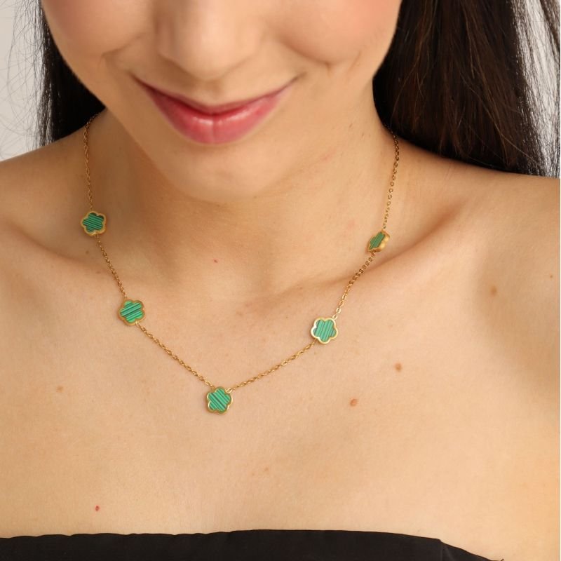 Colar Trevo em Aço Inox (Linha Premium)