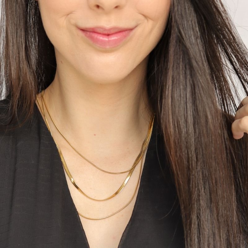 Colar Triplo em Aço Inox (Linha Premium)