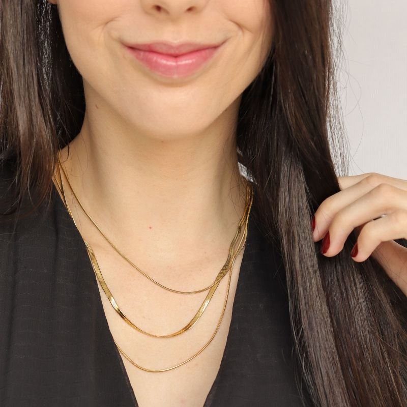 Colar Triplo em Aço Inox (Linha Premium)