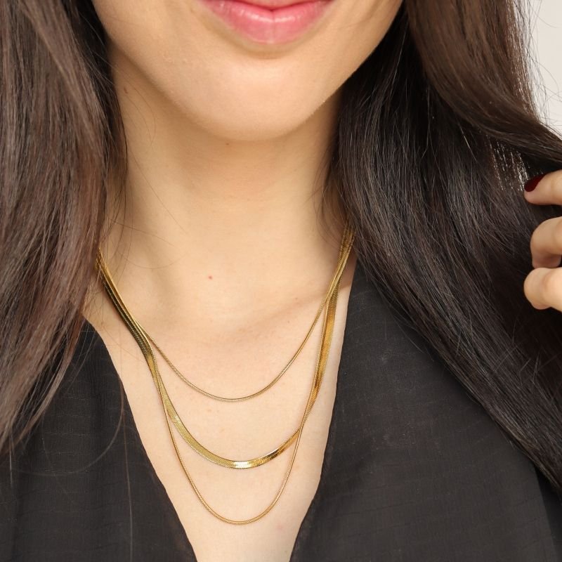 Colar Triplo em Aço Inox (Linha Premium)