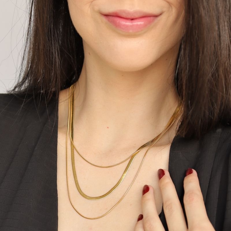 Colar Triplo em Aço Inox (Linha Premium)