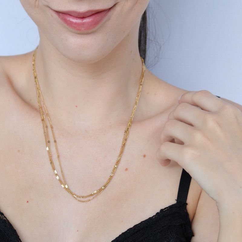 Colar Triplo em Aço Inox