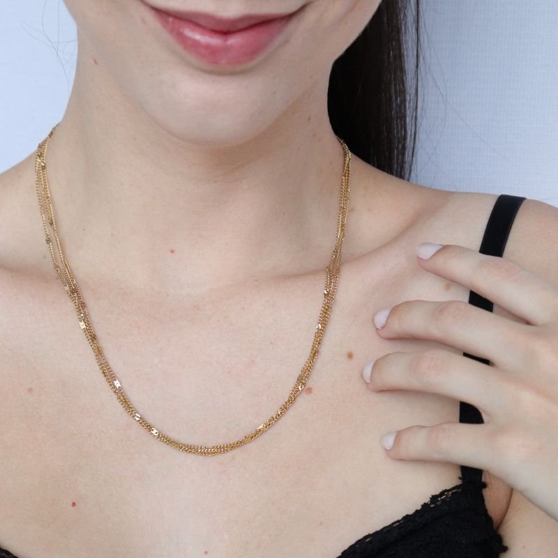 Colar Triplo em Aço Inox