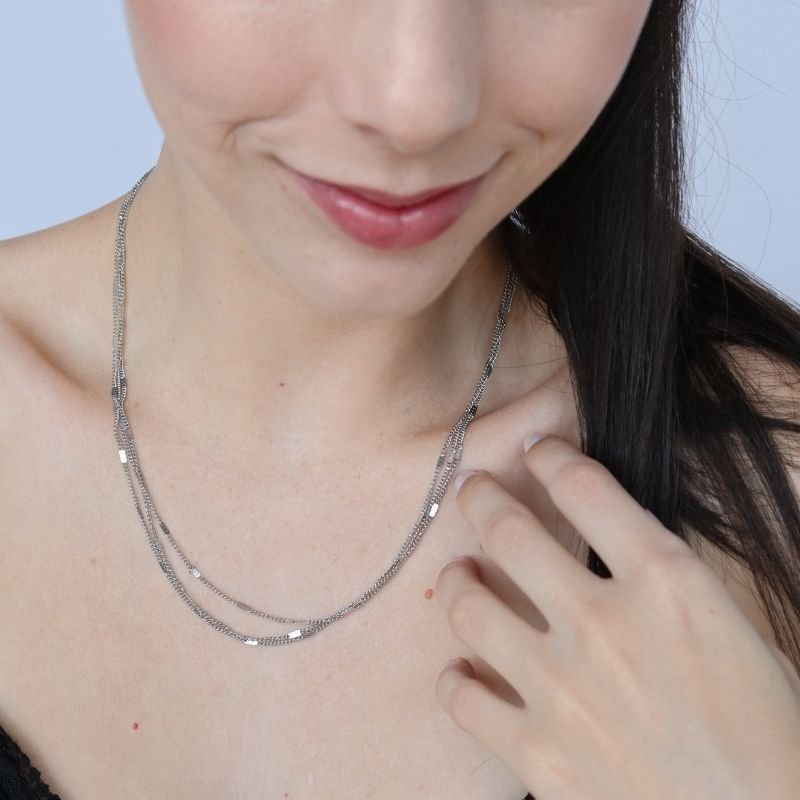 Colar Triplo em Aço Inox