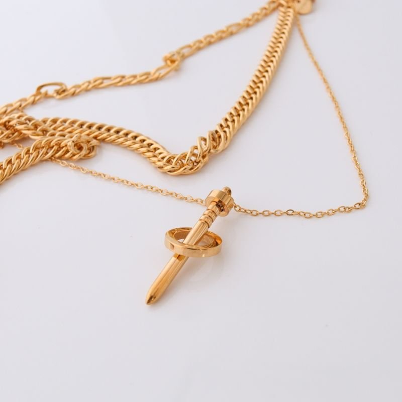 Colar Triplo Prego em Aço Inox (Linha Premium)