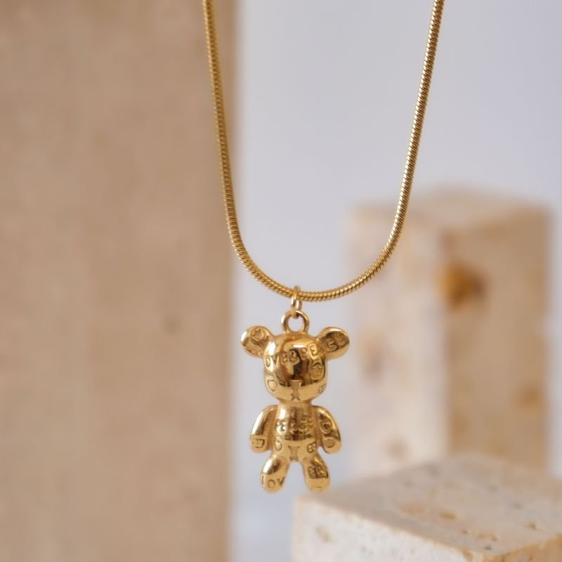 Colar Ursinho Moderno em Aço Inox (Linha Premium)