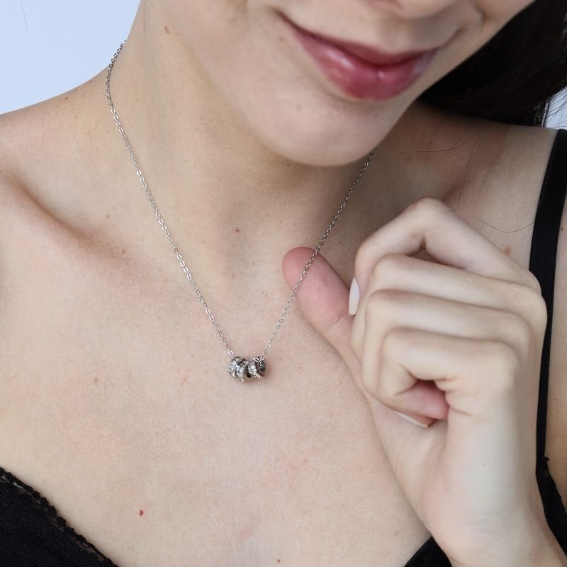 Colar Zircão em Aço Inox (Linha Premium)